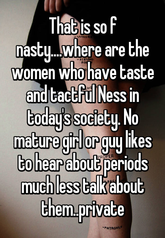 Nasty mature